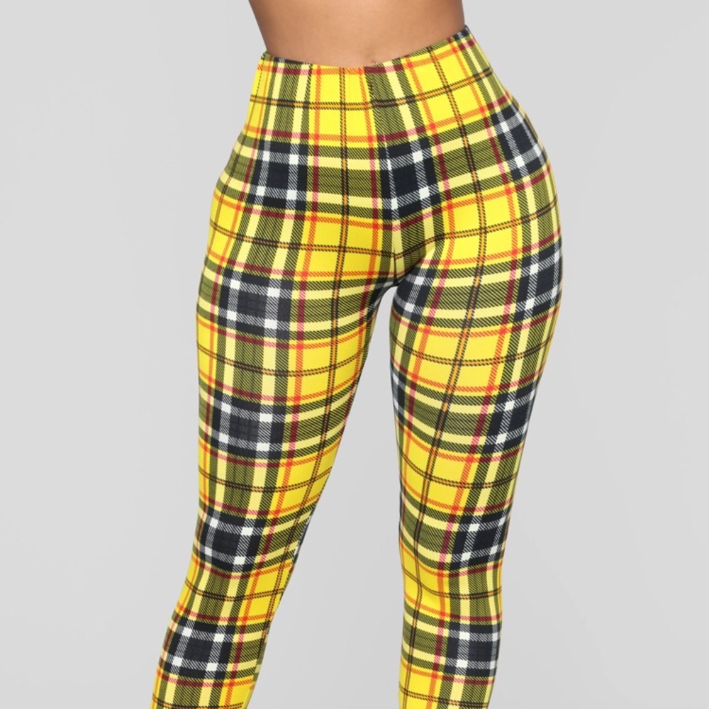 as if plaid leggings